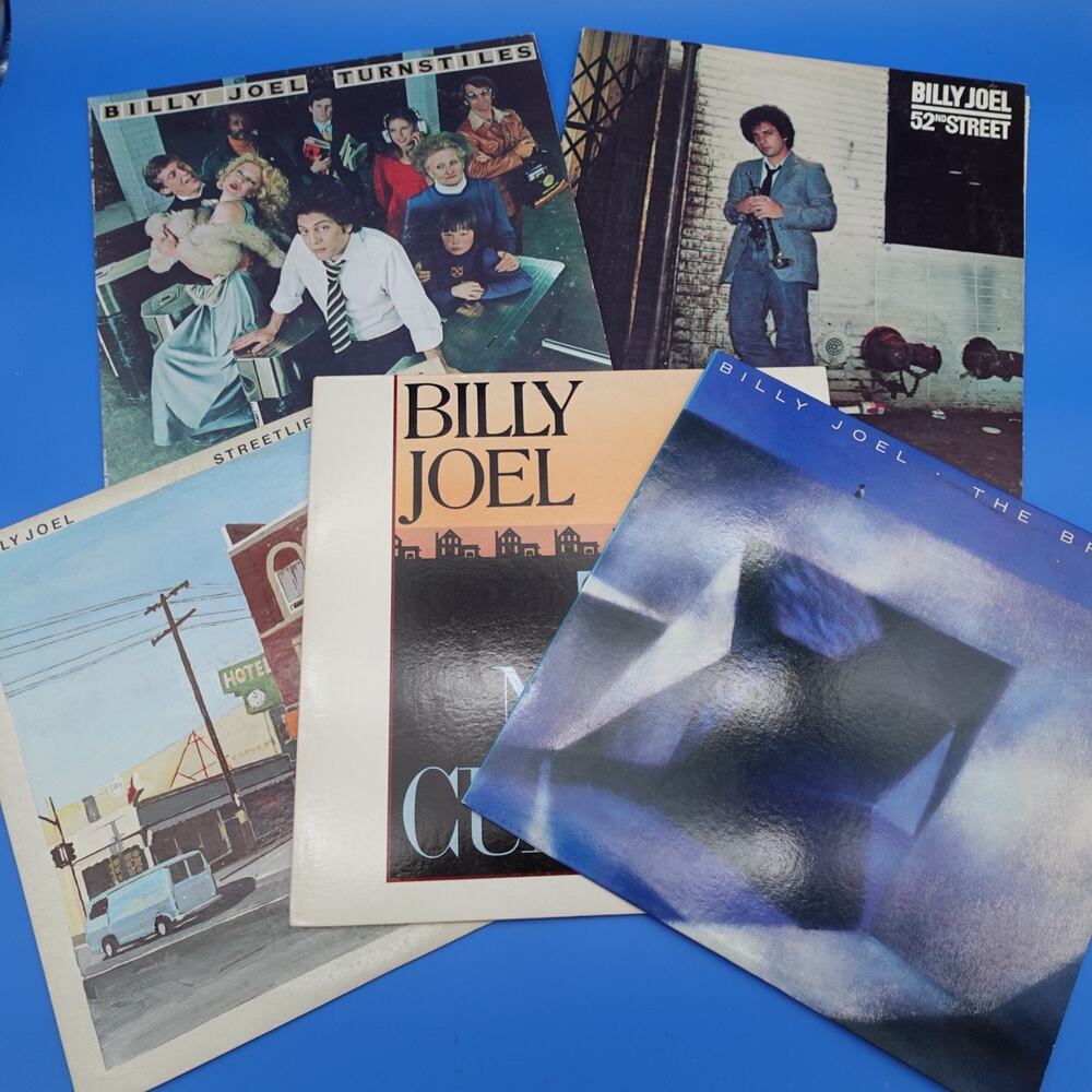 Billy Joel Vinyl LP Lot 5 Turnstiles 52nd Street Streetlife Serenade Bridge Nylo